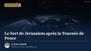 Le Sort de Jérusalem après la Tournée de Pence – Dr Salem Alketbi
