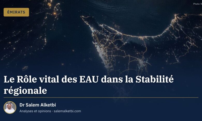 Le Rôle vital des EAU dans la Stabilité régionale – Dr Salem Alketbi